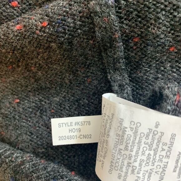 Madewell Donegal Kent Cardigan Sweater Coziest Yarn Black XS- 0372