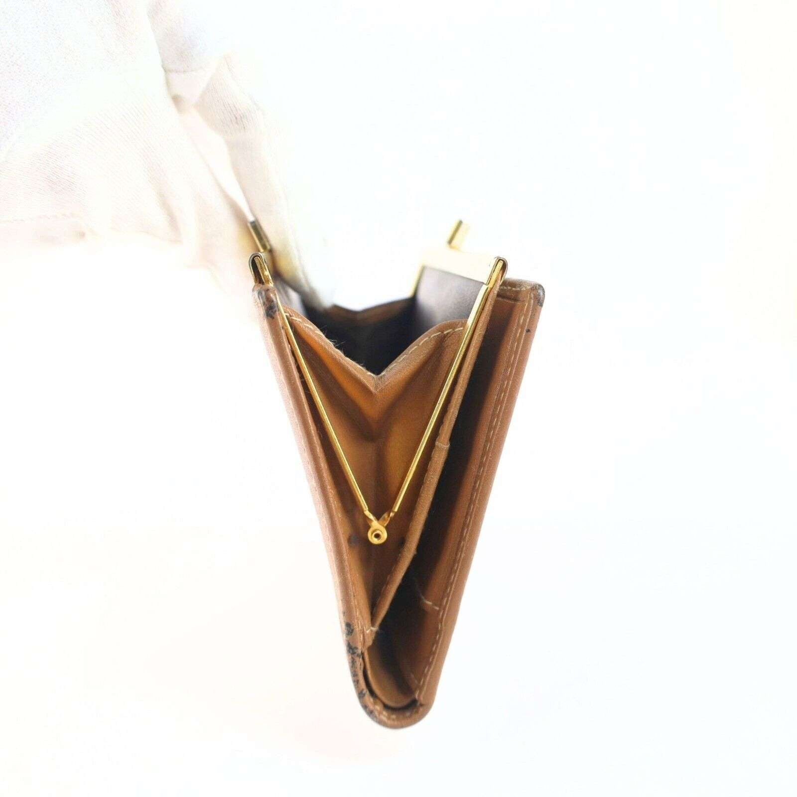 Vintage Christian Dior Honeycomb Brown Purse Wallet for Women