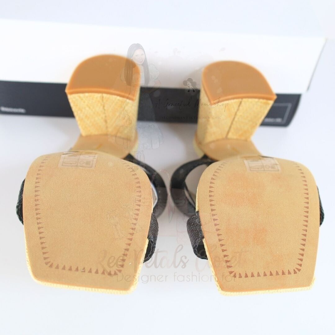 Dolce Vita Women's Posy Slip On Blocked Heel Sandals Size 7 Tan-Black