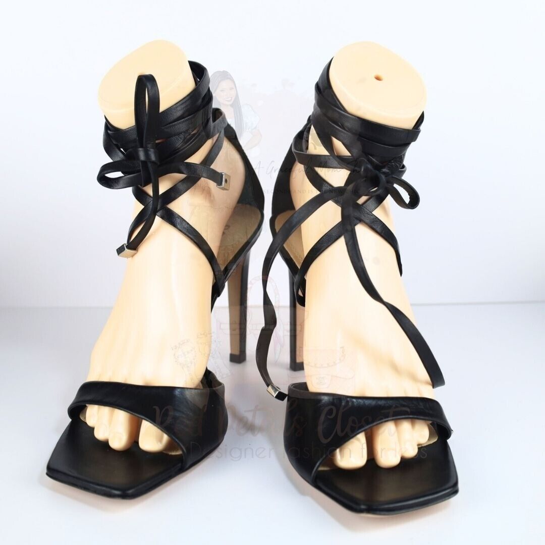 NIB Schutz Bryce Womens Leather Stilettos Pumps Black 8.5