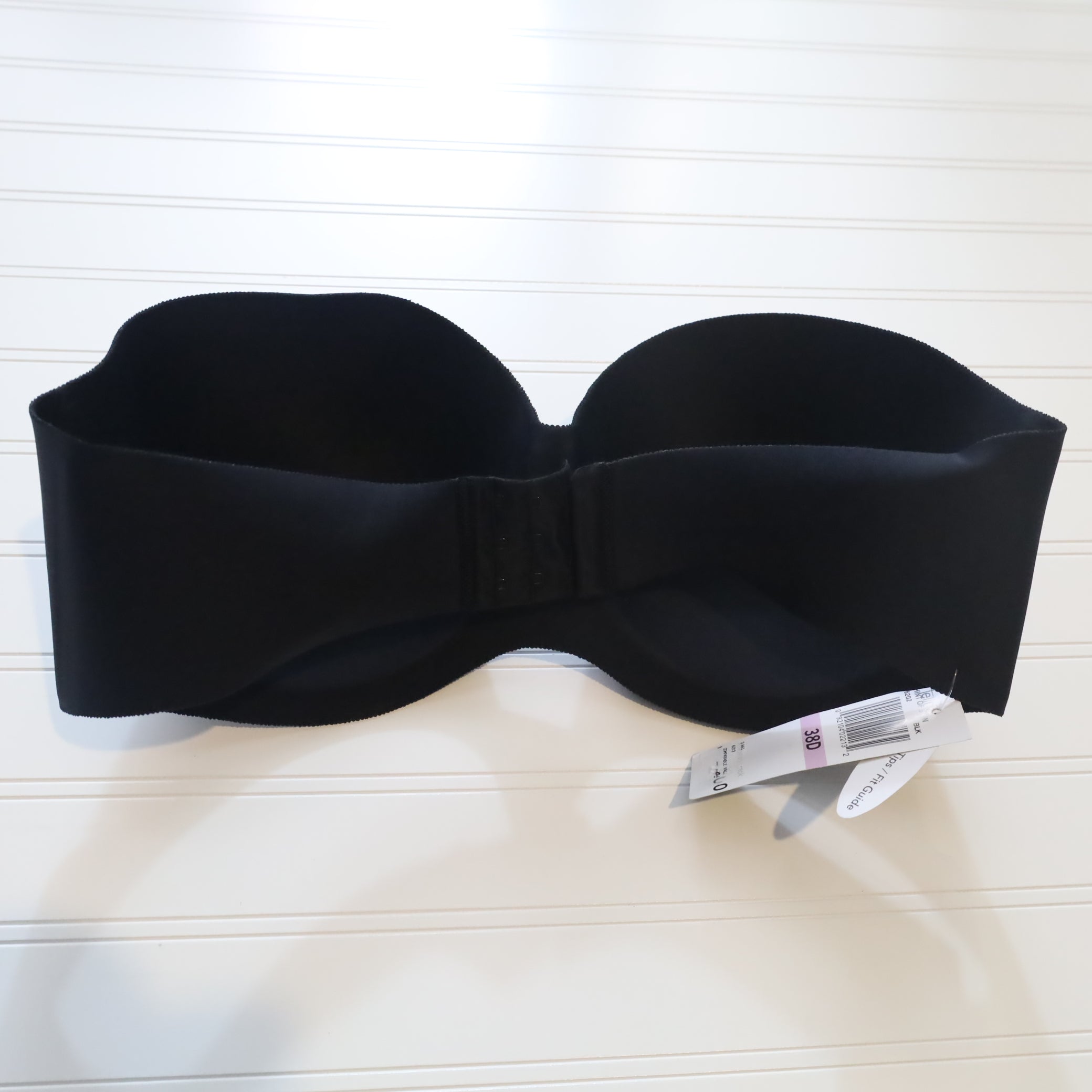 Felina 'Hint of Skin 6202' Underwire Strapless Bra Black Size 38D