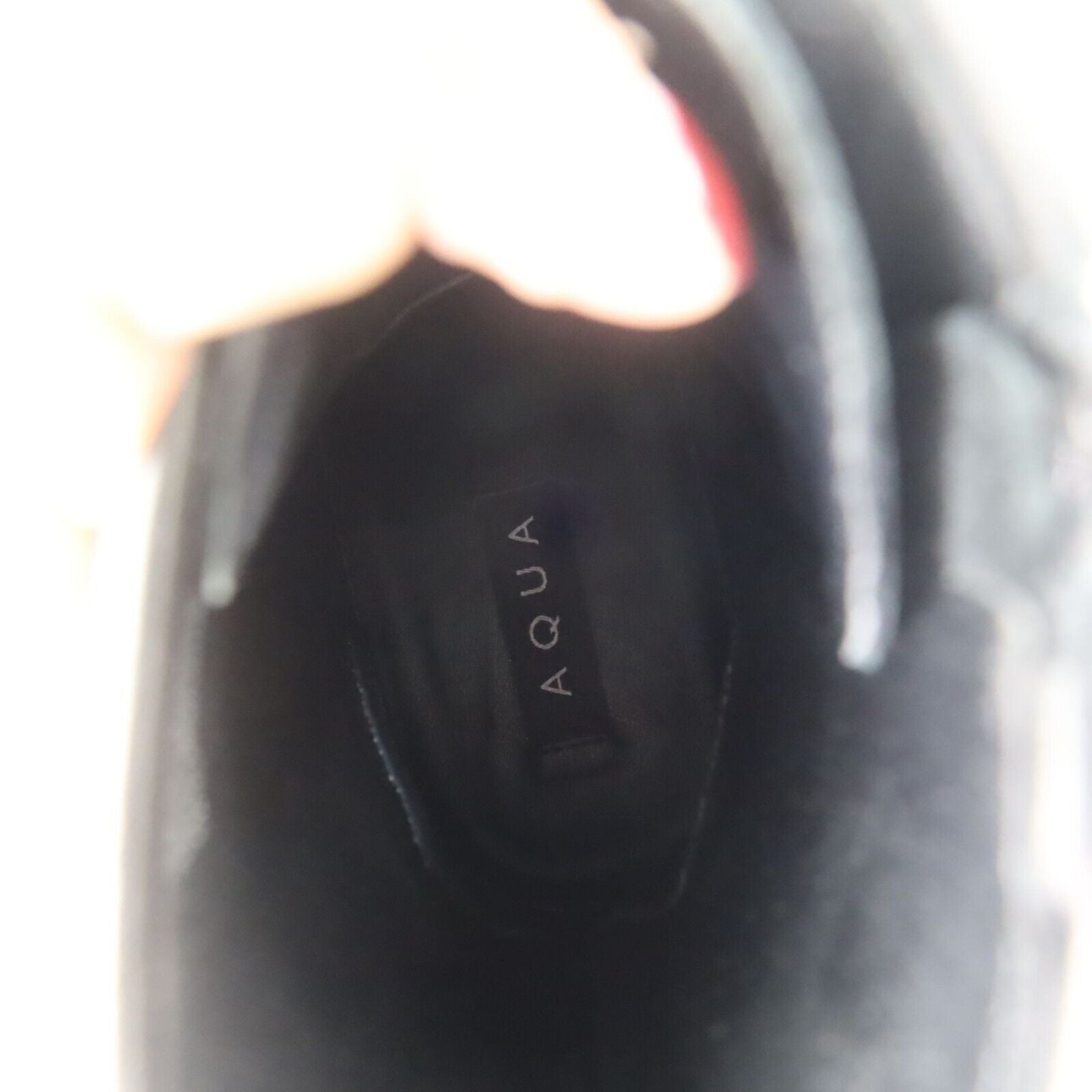 Aqua  Logan Platform Hiker Boots  Black