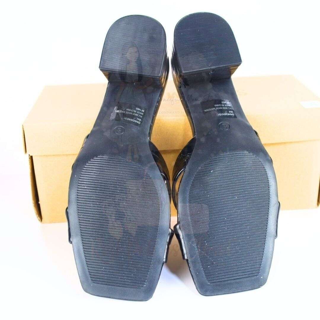 Steve Madden Women's Gaia Slip On High Heel Sandals - Black, Size 8