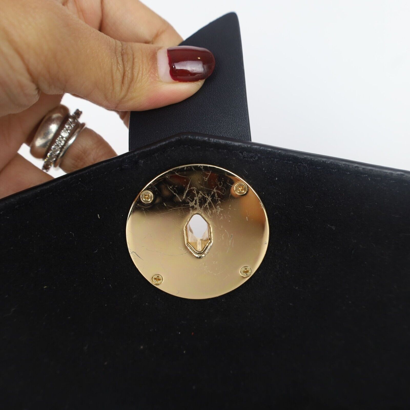 Michael Kors Greenwich Medium Leather Shoulder Bag