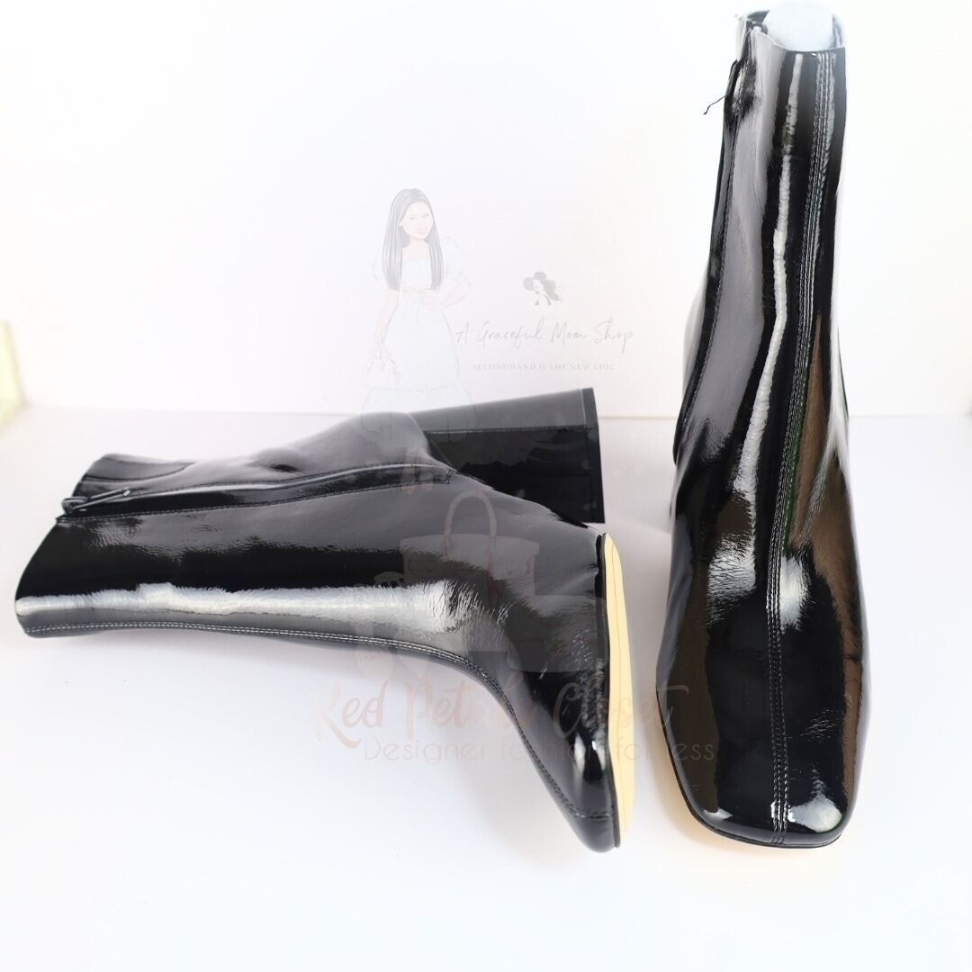 Sam Edelman Women's Codie High Heel Booties Patent Leather Black 10.5- 0268